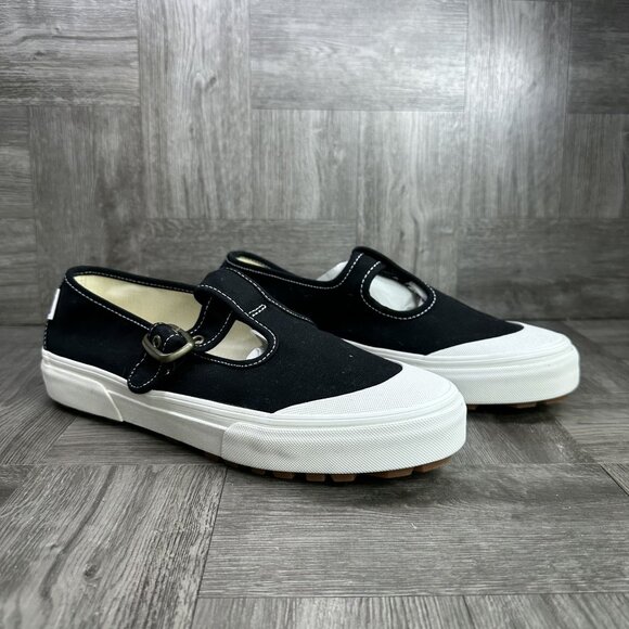Vans Mary Jane Women's size 10 Black White Causal Shoes - Picture 5 of 8